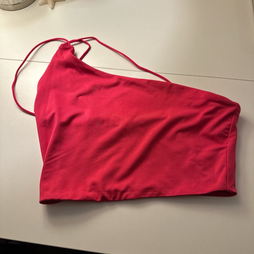 Red One-Shoulder Top